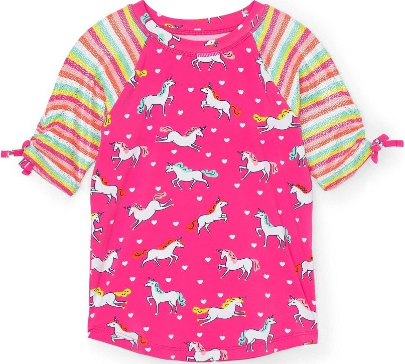 Hatley dívčí plavecké tričko 122, růžová - obrázek 1