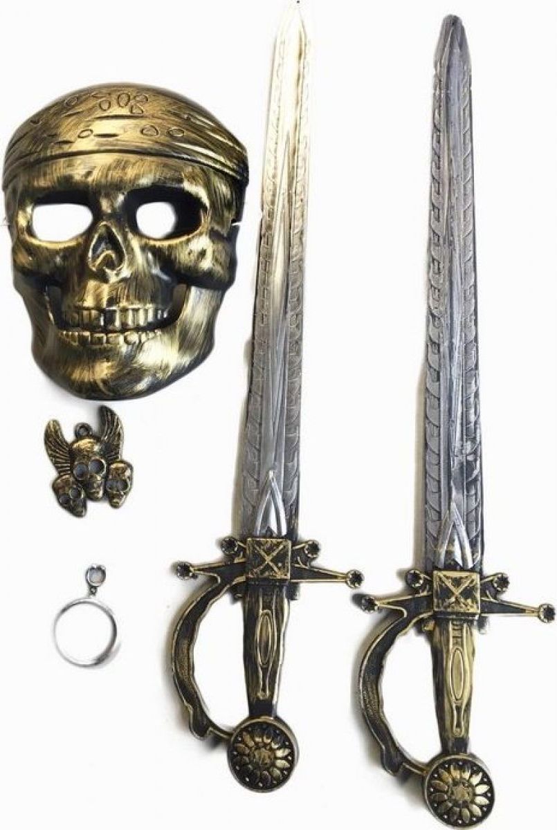 Rappa Sada pirátská s maskou a 2 meči - obrázek 1