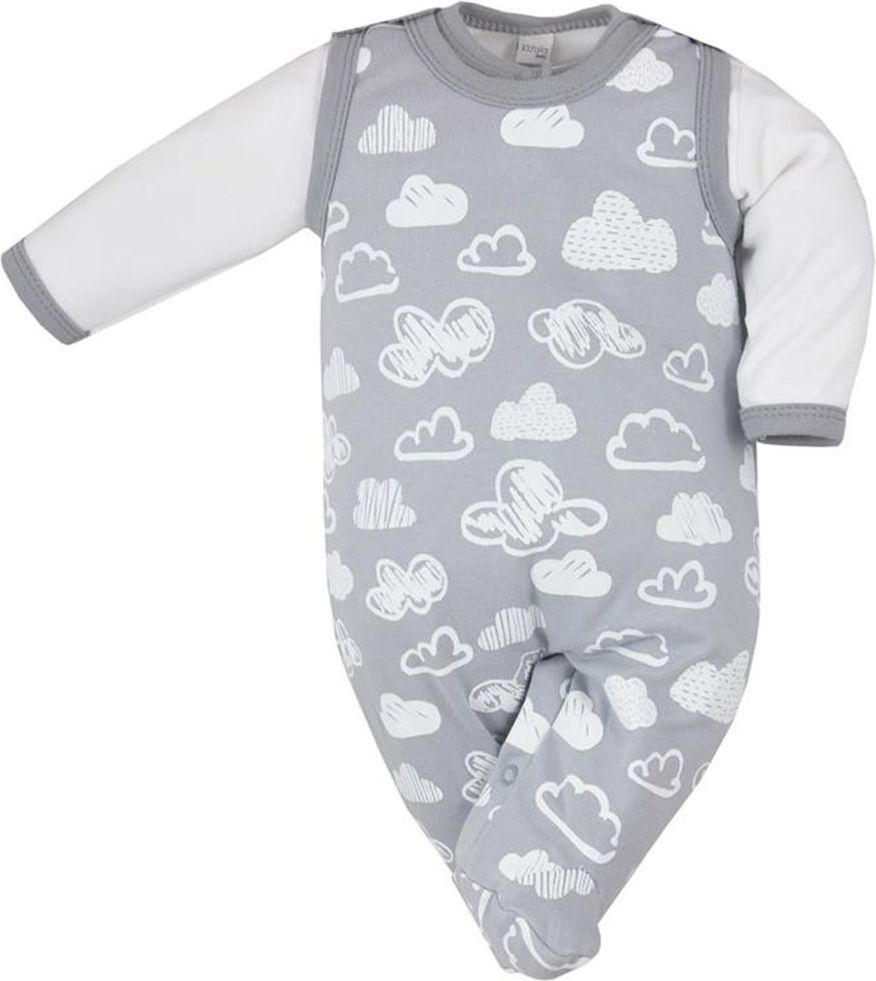 KOALA 2-dílná kojenecká souprava Koala Clouds bílé obláčky - 74 (6-9m) - obrázek 1