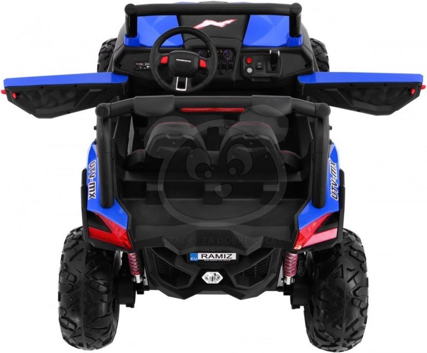 Dětská elektrická bugina 4x4 2.4GHz SuperStar, LCD - bílá - obrázek 6