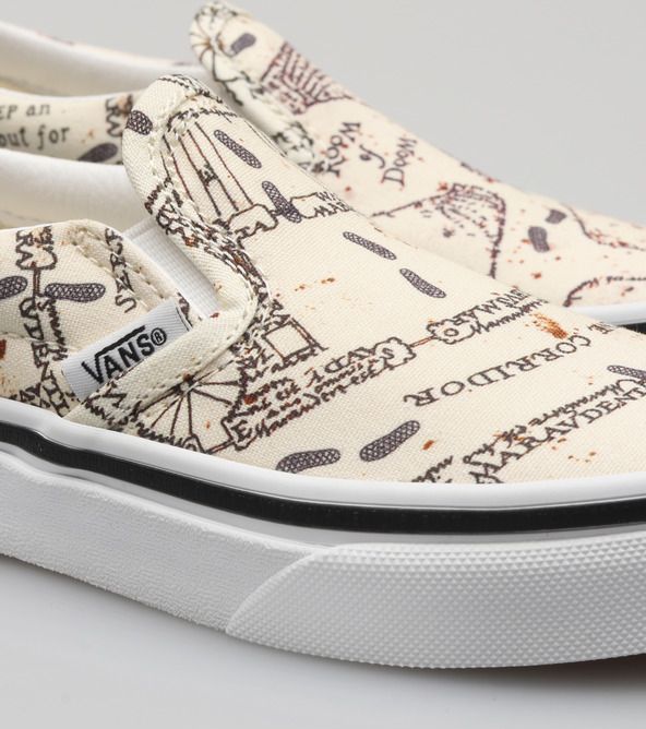 Harry Potter Slip On dětské Vans | Bílá | Chlapecké | 32,5 - obrázek 4