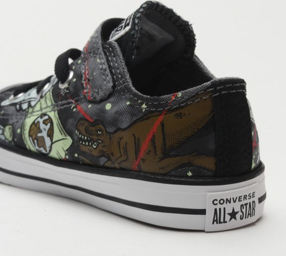 Chuck Taylor All Star Interstellar Dinos Tenisky dětské Converse | Černá Vícebarevná | Chlapecké | 24 - obrázek 6