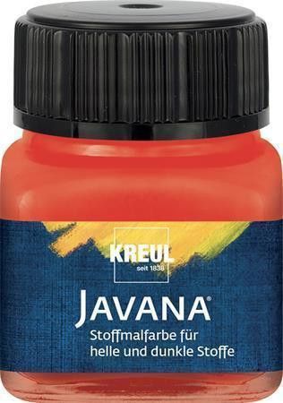 Barva na světlý a tmavý textil, červená, 20 ml, JAVANA - obrázek 1