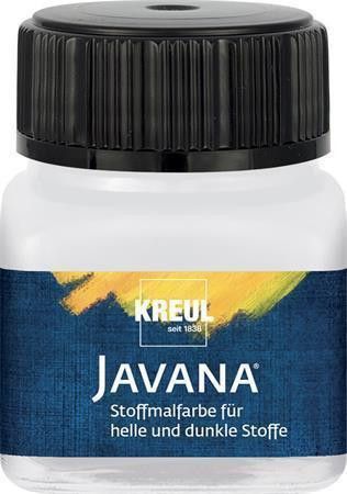 Barva na světlý a tmavý textil, bílá, 20 ml, JAVANA - obrázek 1