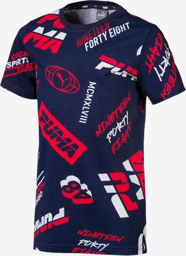 Alpha Graphic Triko dětské Puma | Modrá | Chlapecké | 5-6 let - obrázek 1