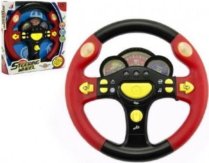 Volant plast 25cm na baterie se světlem se zvukem v krabici 26x26x5cm - obrázek 1
