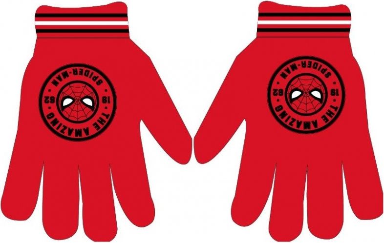 E plus M · Dětské / chlapecké pletené prstové rukavice Spiderman pro děti 3 - 6 let - obrázek 1
