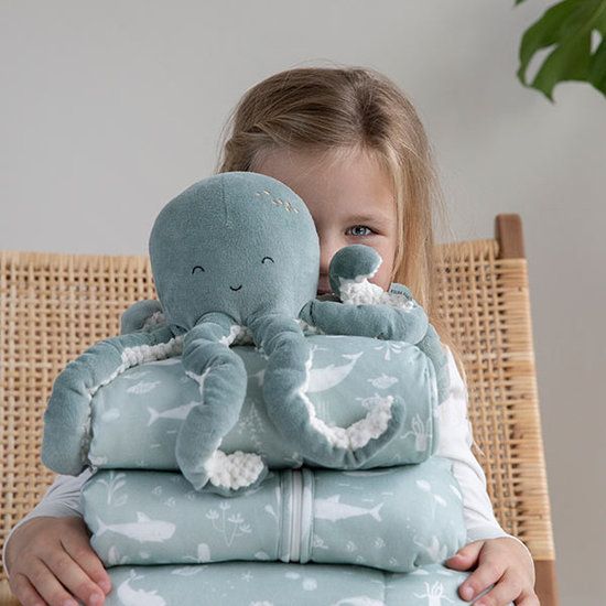 Tiamo Little Dutch malá plyšová chobotnička ocean mint - obrázek 3