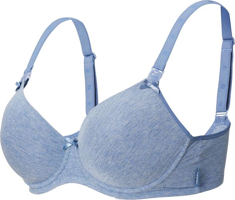NOPPIES Podprsenka Basic Blue Melange C85 - obrázek 1