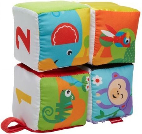 Mattel Fisher Price Fisher Price naučné měkké kostky - obrázek 1
