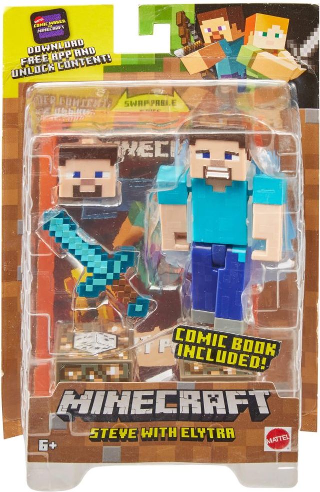 Mattel Minecraft figurka Steve s křídly - obrázek 1