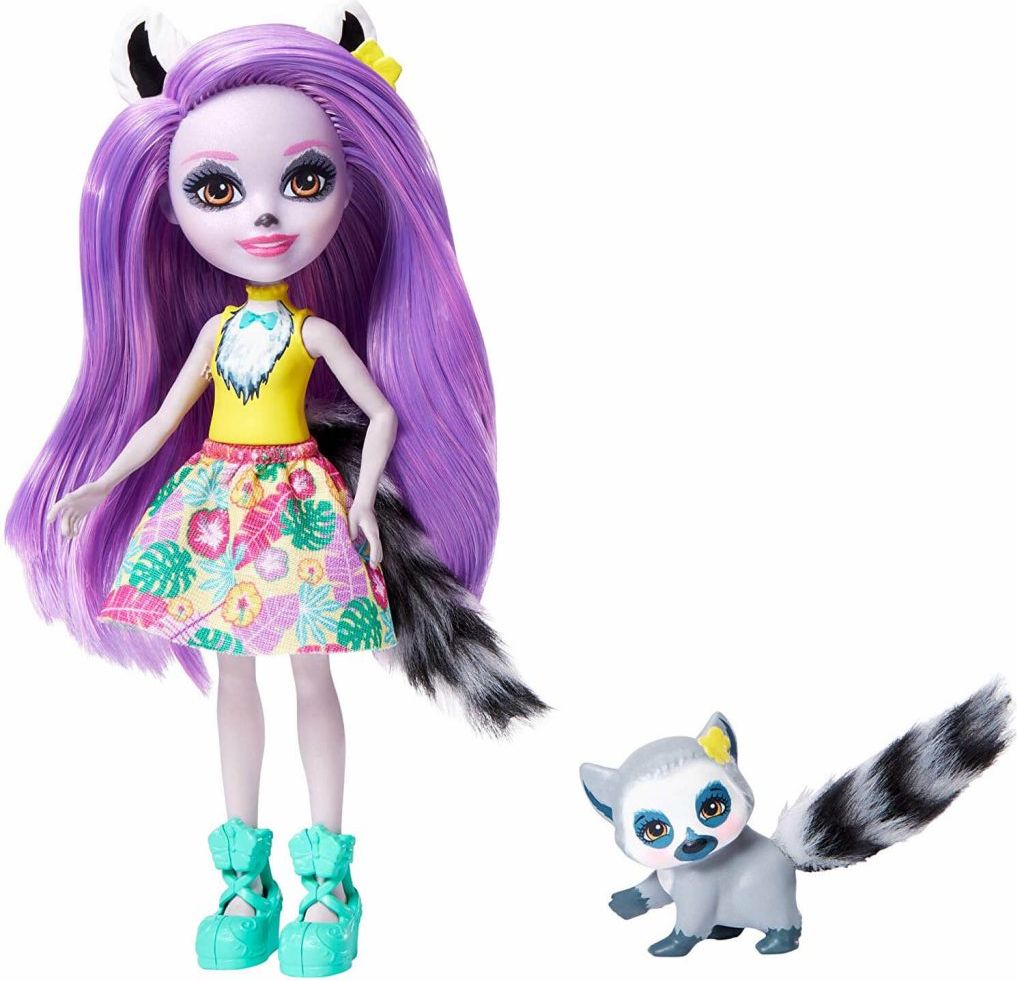 Mattel Enchantimals panenka se zvířátkem - Larissa Lemur - obrázek 1