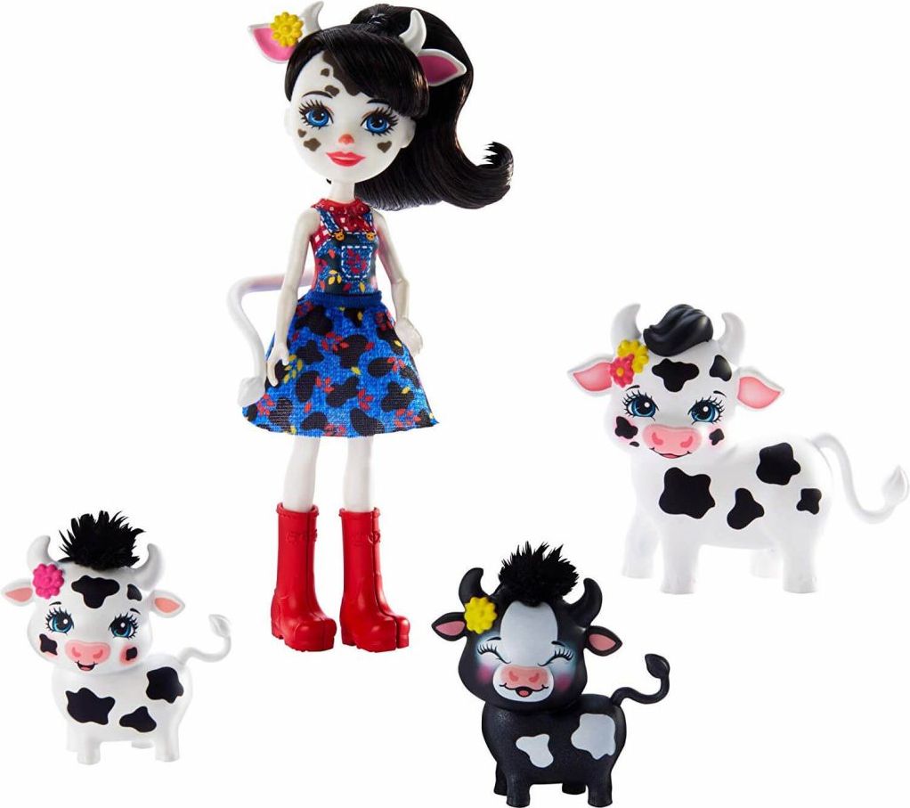 Mattel Enchantimals panenka Cambrie Cow s telátky - obrázek 1