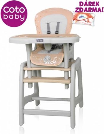 Jídelní stoleček Coto Baby STARS brown - obrázek 1