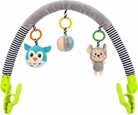 Hračka na kočárek Baby Mix myška, sova, Dle obrázku - obrázek 1