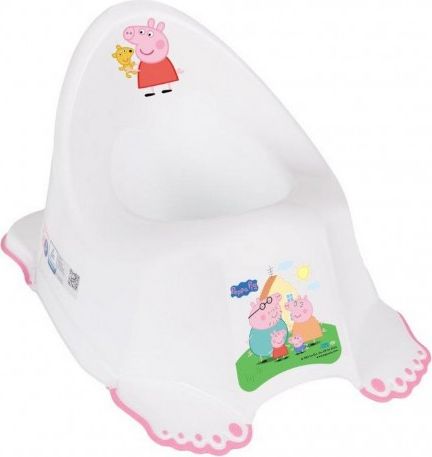 Dětský nočník protiskluzový Prasátko Peppa white-pink, Růžová - obrázek 1