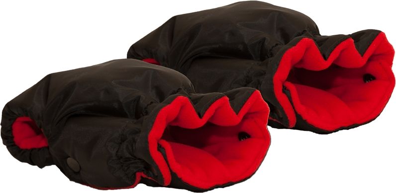 Zimní rukávník na kočárek, Dětský svět, boxerky černočervené - obrázek 1