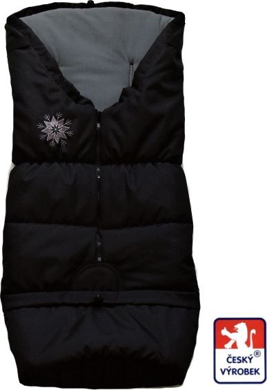 Zimní fusak do kočárku, winter bag tmavě šedý, Dětský svět - obrázek 1