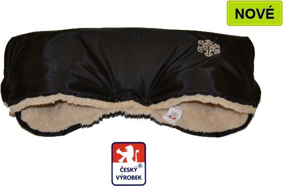 Rukávník na kočárek, Dětský svět, černobéžový, Lamový  LUX Fantasie - obrázek 1