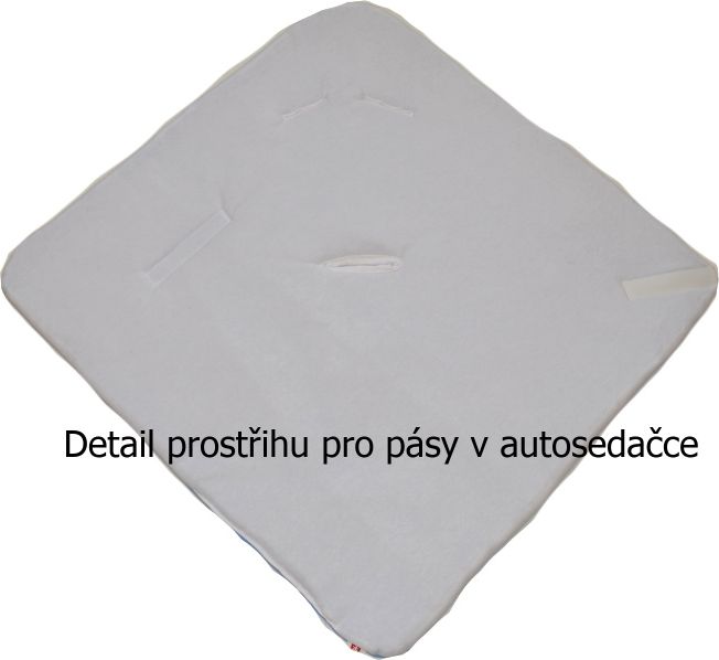 Kojenecká rychlozavinovačka do autosedačky Dětský svět bez kapuce modrá - obrázek 2