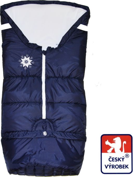 Dětský zimní fusak Dětský svět tmavě modrý/bílá winter sport - obrázek 1