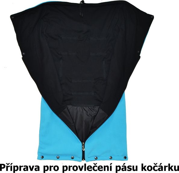 Jarní fusak do kočárku Dětský svět Benjamín tyrkysový se slonem - obrázek 3