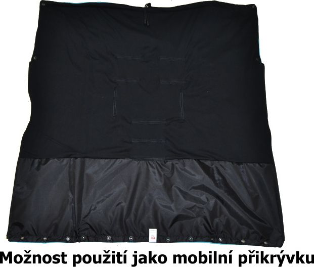Jarní fusak do kočárku Dětský svět Benjamín tyrkysový se slonem - obrázek 4