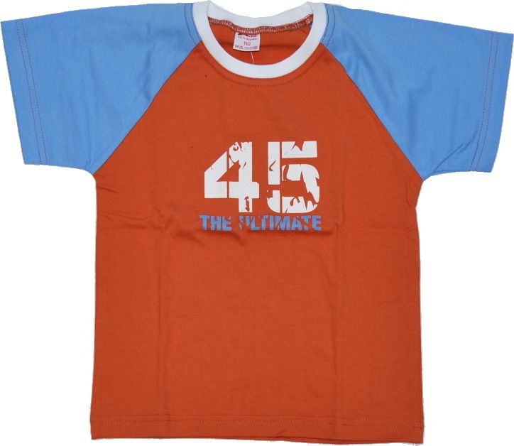 Dětské tričko GO baby oranžové 45 krátký rukávem velikost 110 Výprodej - obrázek 1