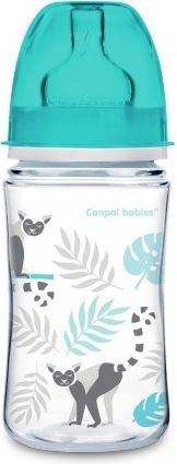 Kojenecká láhev Canpol babies Jungle 240ml šedá - obrázek 1