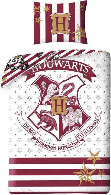 HALANTEX Povlečení Harry Potter white Bavlna, 140/200, 70/90 cm - obrázek 1