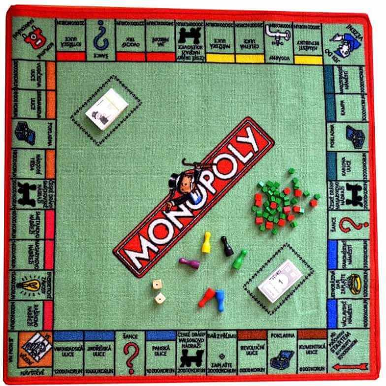 VOPI Dětský koberec Monopoly Polypropylen 92/92 cm - obrázek 1