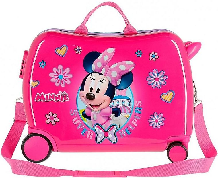 JOUMMABAGS Dětský kufřík na kolečkách Minnie Super Helpers MAXI ABS plast, 50x38x20 cm, objem 34 l - obrázek 1