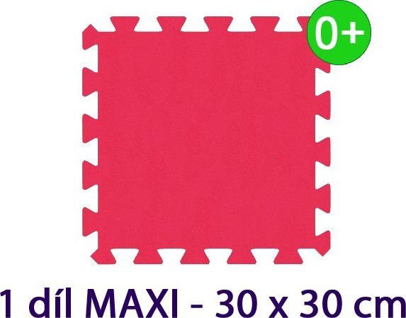MALÝ GÉNIUS Samostatný díl MAXI silný 0+ (červený) - obrázek 1
