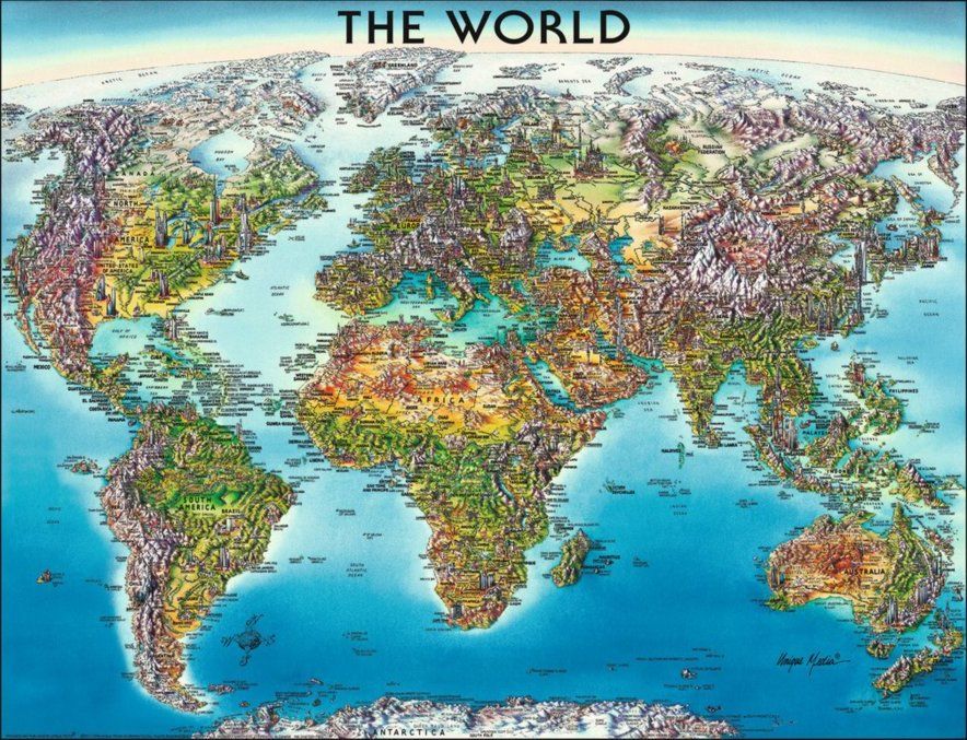 RAVENSBURGER Puzzle Mapa světa 2000 dílků - obrázek 1