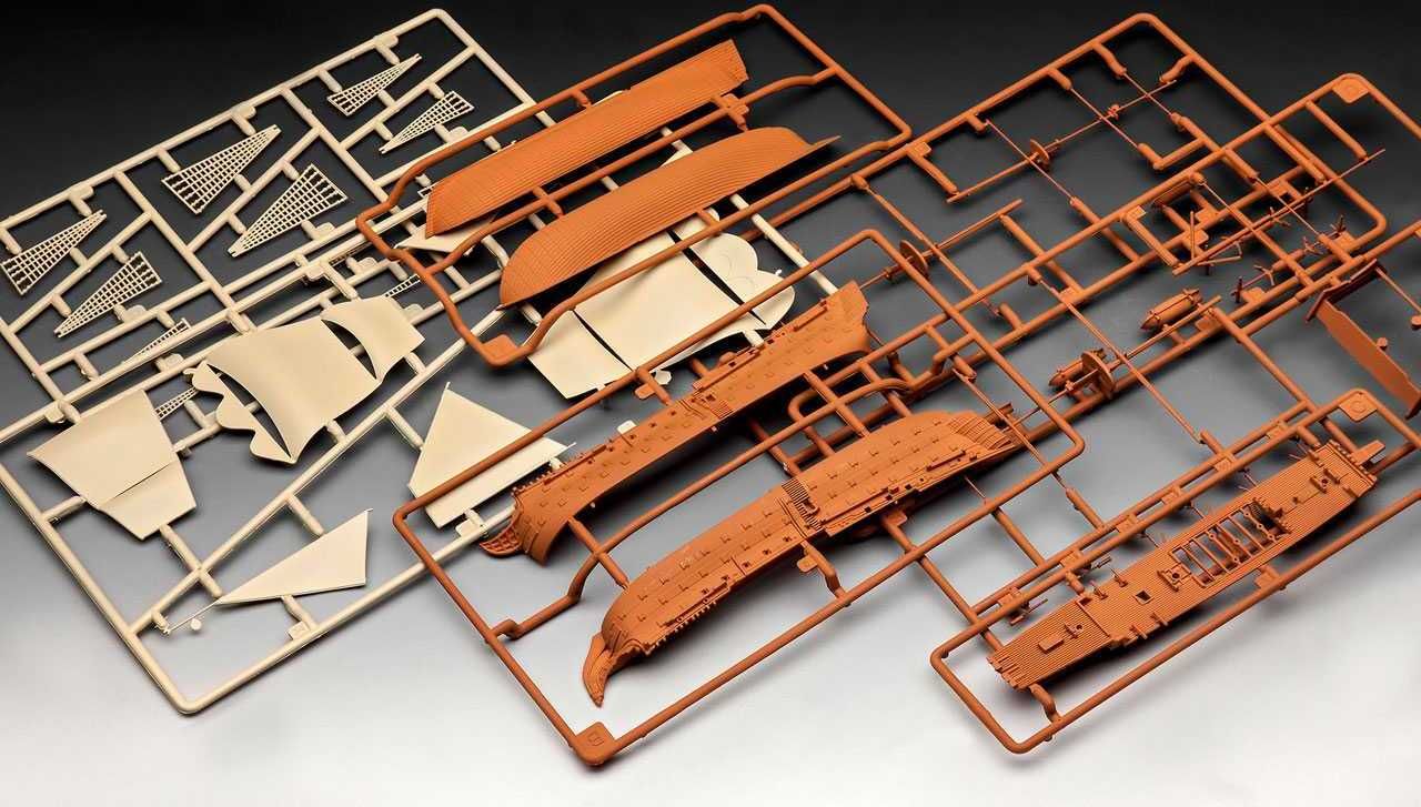 REVELL ModelSet loď 65819 - HMS Victory (1:450) - obrázek 4