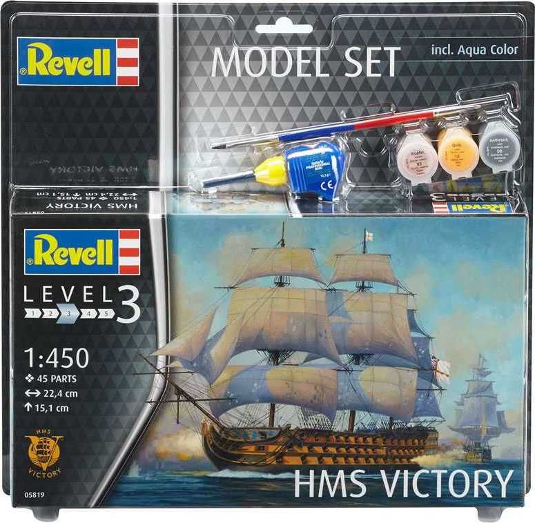 REVELL ModelSet loď 65819 - HMS Victory (1:450) - obrázek 5