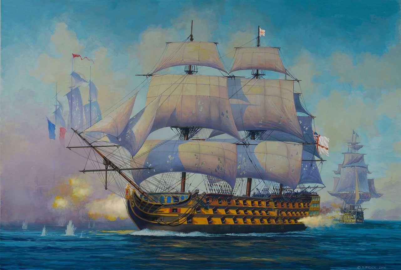 REVELL ModelSet loď 65819 - HMS Victory (1:450) - obrázek 7