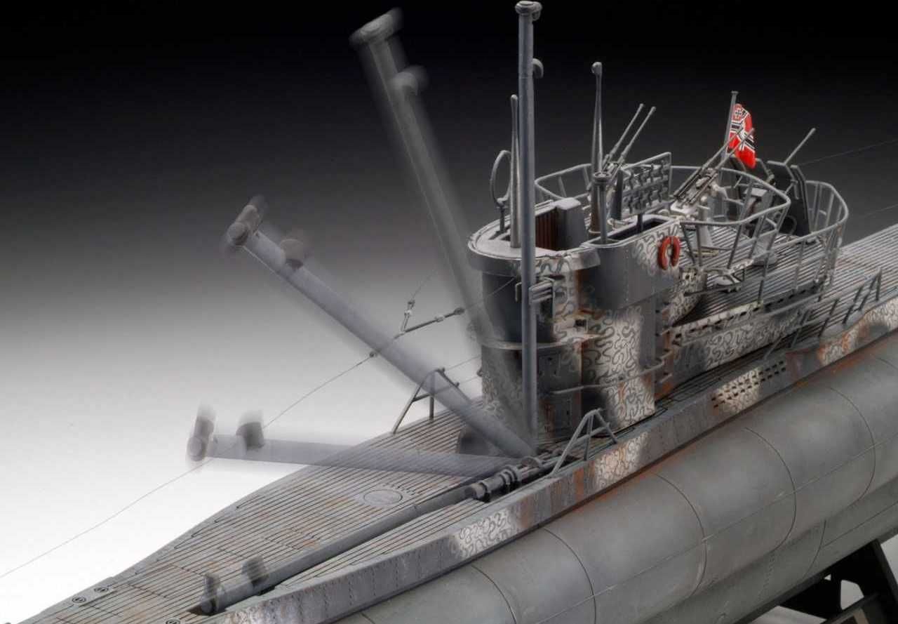 REVELL Plastic ModelKit ponorka Limited Edition 05163 - German Submarine Type VII C/41 (Platinum Edition) (1:72) - obrázek 5
