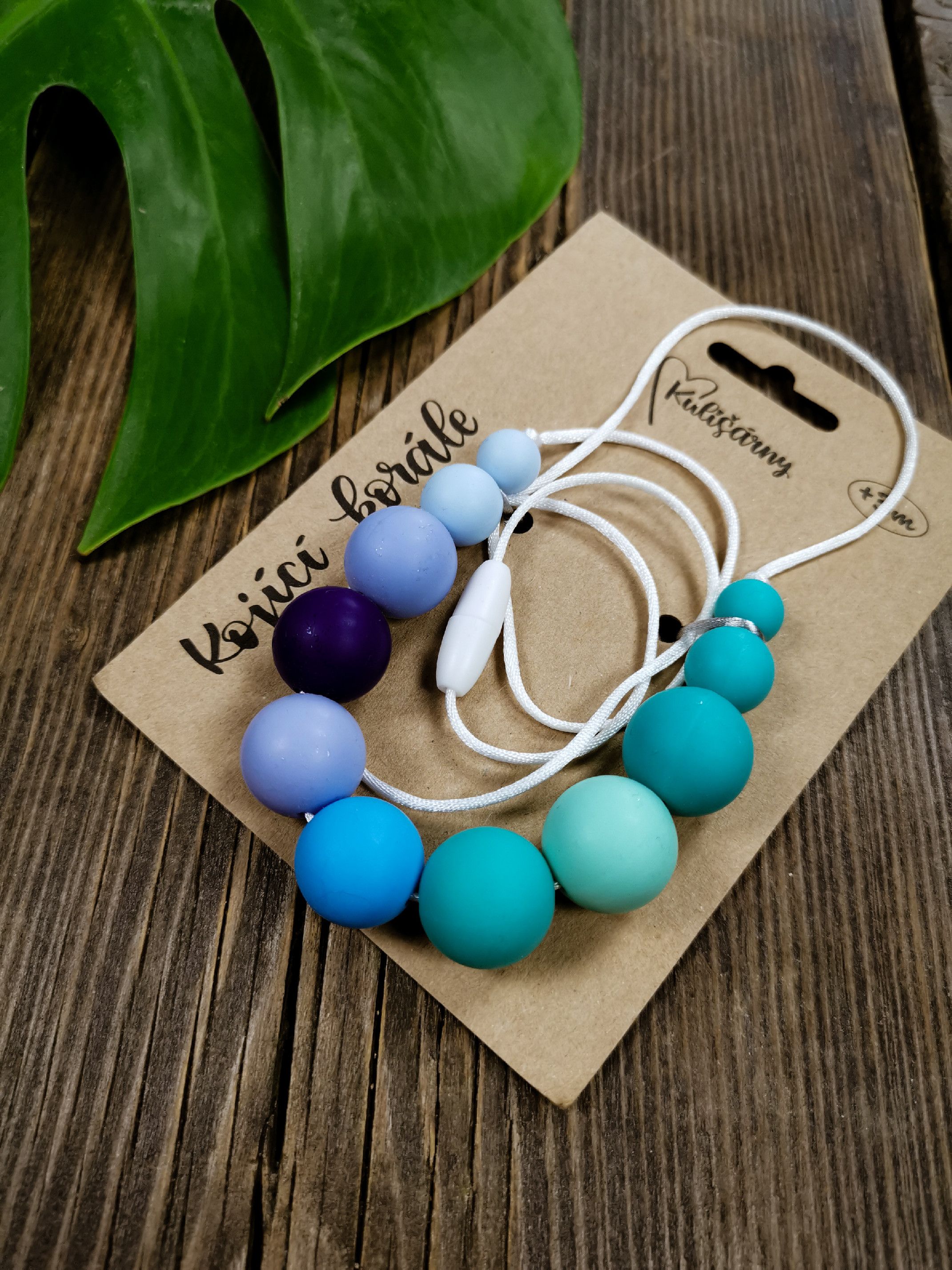 Kulišárny (handmade) Silikonové korále ,,blueTone" - obrázek 1