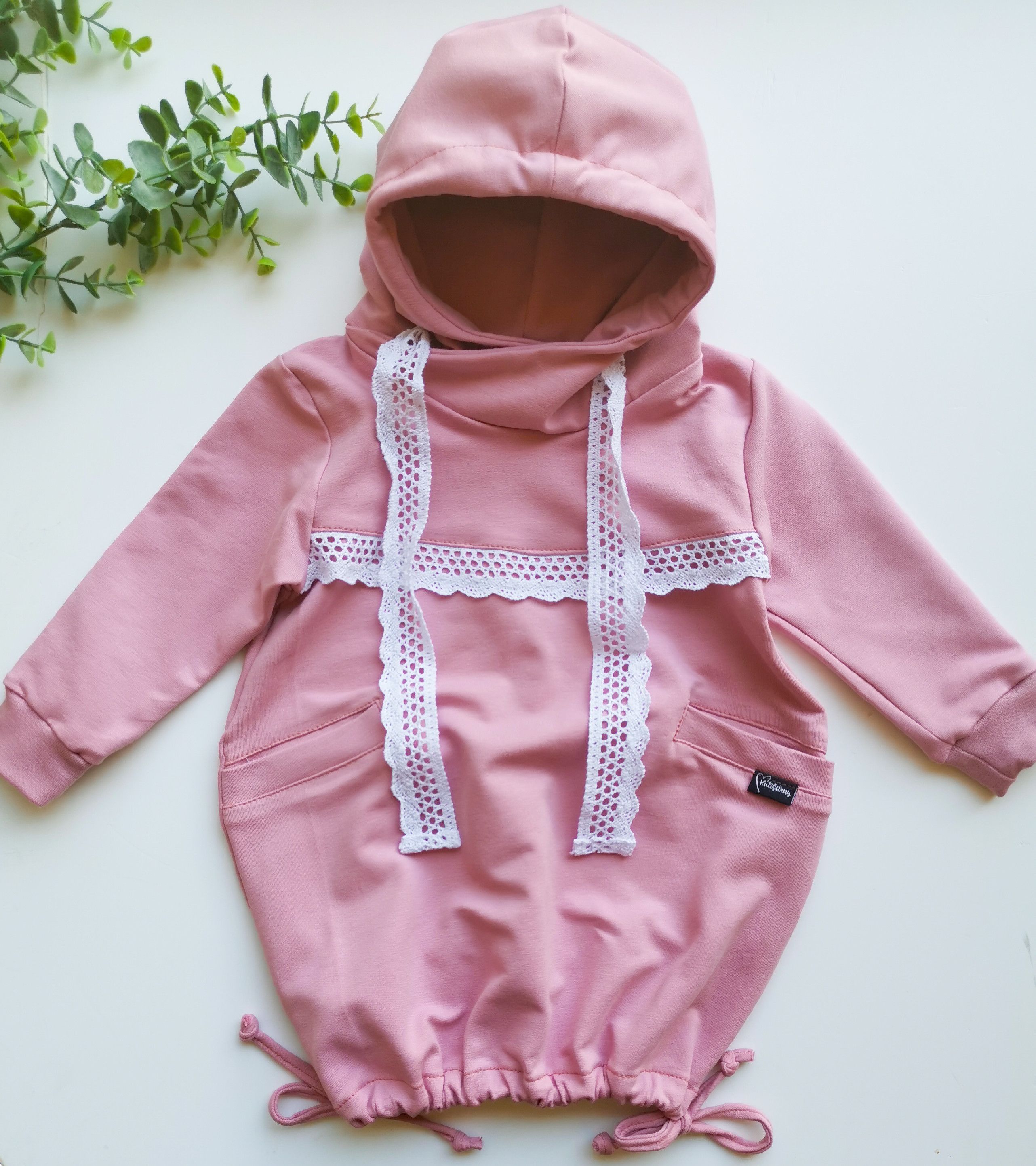 Kulišárny (handmade) Mikina balónová OLDPINK VELIKOST: 80 - obrázek 1