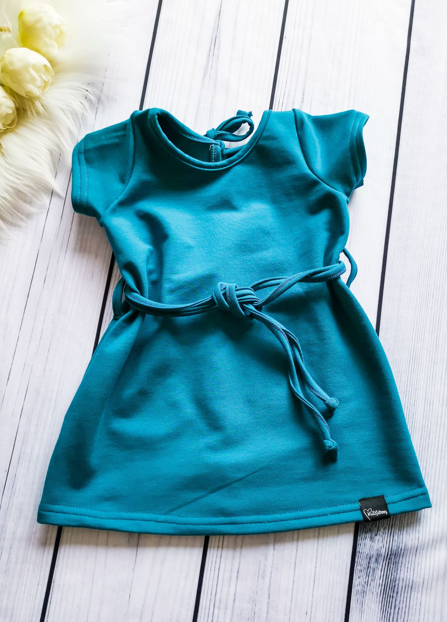 Kulišárny (handmade) Šaty/tunika,, TEAL ,, VELIKOST: 74 - obrázek 1