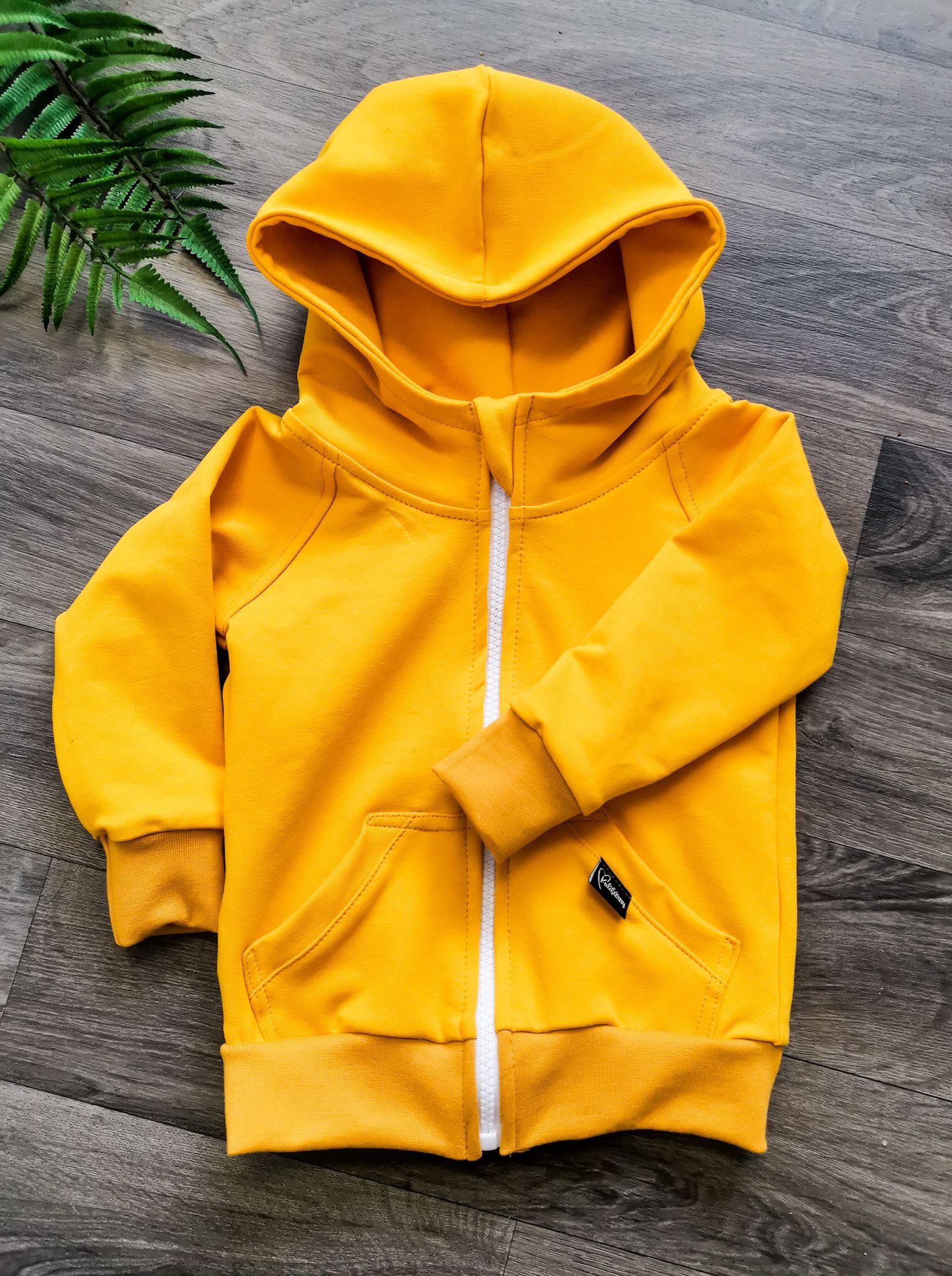 Kulišárny (handmade) Mikina zipper ,,YOLK,, VELIKOST: 56 - obrázek 1
