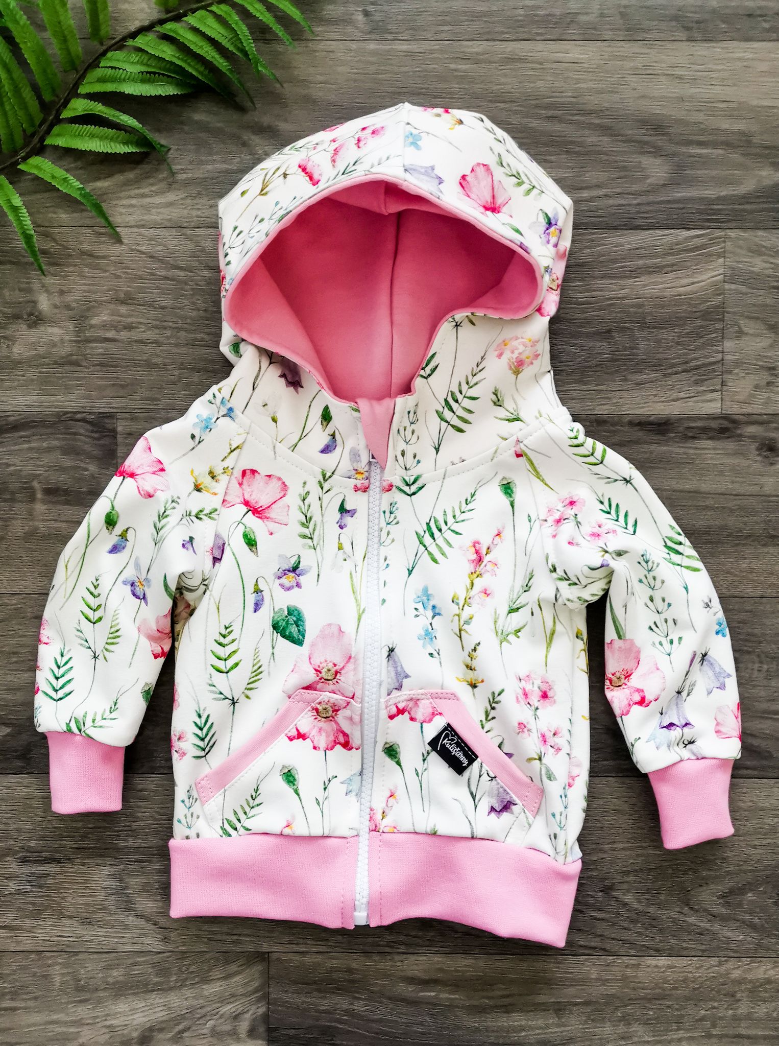 Kulišárny (handmade) Mikina zipper ,,Meadow ,, VELIKOST: 56 - obrázek 1