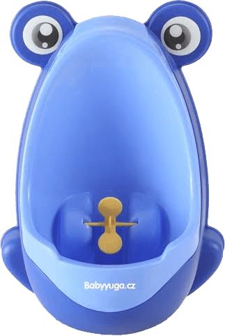 BABY YUGA Dětský pisoár žába – modrý - obrázek 1