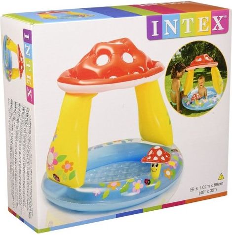 Intex 57114 Bazének dětský Muchomůrka se stříškou 102x89 cm - obrázek 4