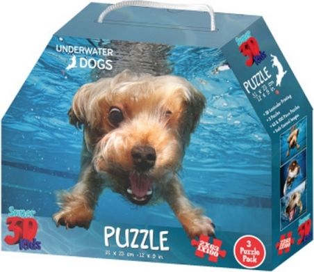 3D Puzzle Pejsci pod vodou 3v1 - obrázek 1
