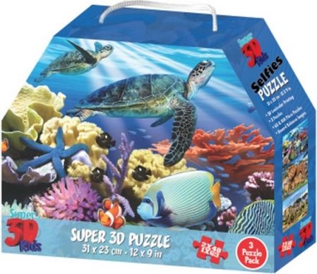 3D Puzzle Zvířecí království 3v1 - obrázek 1