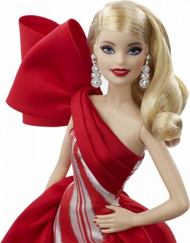 Barbie VÁNOČNÍ PANENKA BLONDÝNKA - obrázek 3
