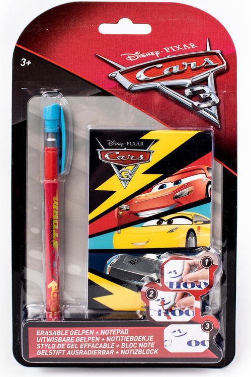 Wiky Wiky Notes s perem set Cars - obrázek 1