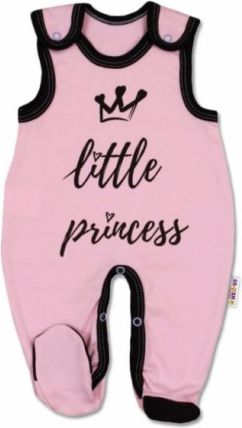 Kojenecké bavlněné, růžové - Little Princess, Velikost koj. oblečení 56 (1-2m) - obrázek 1